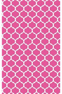 Moroccan Trellis - Fuchsia 101 - Lined Notebook With Margins 5x8