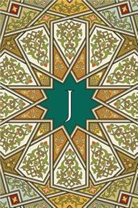 Monogram J Blank Book