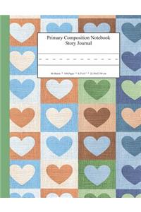Primary Composition Notebook Story Journal: Educational Writing and Drawing Handwriting Activity Workbook