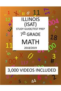 7th Grade ILLINOIS ISAT, MATH, Test Prep
