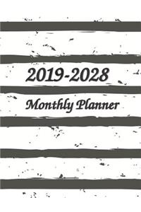 2019-2028 Monthly Planner 8.5x11