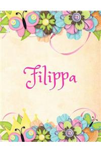 Filippa: Personalized Name Journal Composition Notebook