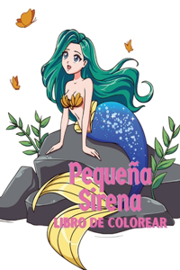 Pequeña Sirena Libro de Colorear