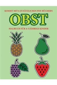 Malbuch für 4-5 jährige Kinder (Obst)