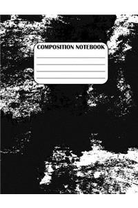 Composition Notebook: Grunge Marbley, 8.5 x 11, 115 pages (School Book, Journal)