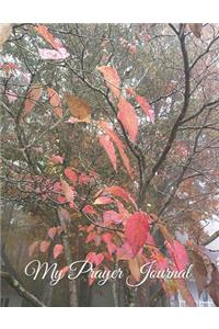 My Prayer Journal - White Dogwood Tree in the Fall