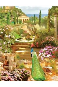 Peacock Fountain Garden Sketchbook