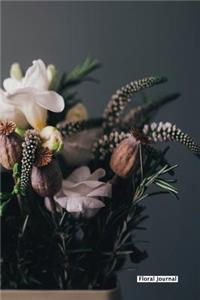Floral Journal - Floral Spread - (Unruled)