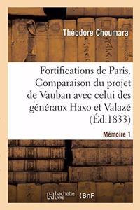 Sur Les Fortifications de Paris. Mémoire 1
