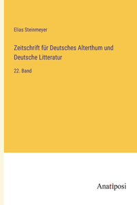 Zeitschrift für Deutsches Alterthum und Deutsche Litteratur