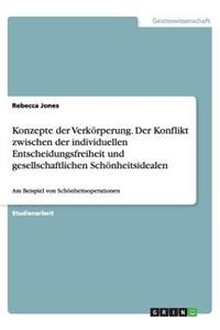 Konzepte der Verkörperung. Der Konflikt zwischen der individuellen Entscheidungsfreiheit und gesellschaftlichen Schönheitsidealen