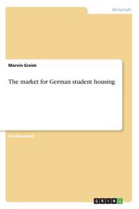 The market for German student housing