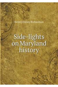 Side-Lights on Maryland History