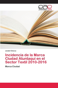 Incidencia de la Marca Ciudad Atuntaqui en el Sector Textil 2010-2016