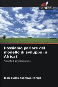 Possiamo parlare del modello di sviluppo in Africa?