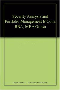 Security Analysis and Portfolio Management B.Com, BBA, MBA Orissa
