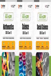 All In One Mathematics, Social Science, Science, Class 10th Based On Latest NCERT For CBSE Exams 2025