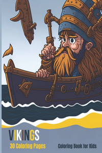 Viking Coloring Book for Kids 30 Coloring pages.