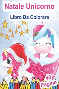 Natale Unicorno Libro Da Colorare