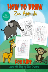 How to Draw Zoo Animals; For Kids