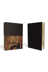 NASB, Reference Bible, Giant Print, Personal Size, Leather-Look, Black, Red Letter Edition