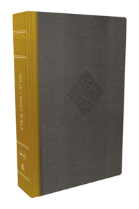 NKJV, Deluxe Reader's Bible, Cloth over Board, Yellow/Gray, Comfort Print