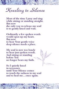 Kneeling in Silence Prayer Cards