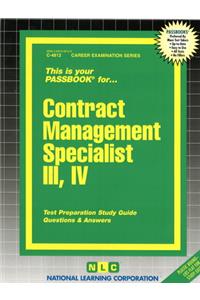Contract Management Specialist III, IV