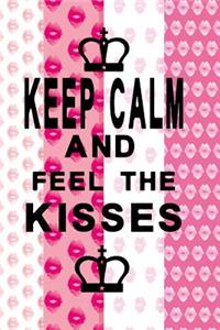 Notizbuch Keep Calm and feel the kisses