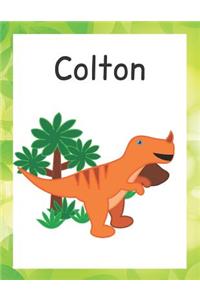 Colton: Customized Lined Notebook for Boys