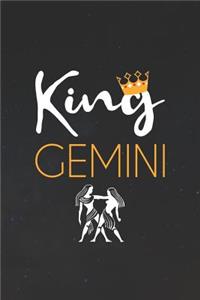 Gemini Notebook 'King Gemini' - Zodiac Diary - Horoscope Journal - Gemini Gifts for Her