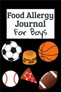 Food Allergy Journal For Boys