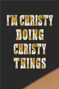 I'm Christy Doing Christy Things