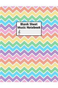 Blank Sheet Music Notebook