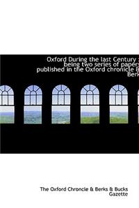 Oxford During the Last Century