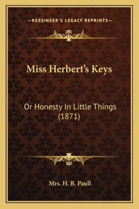 Miss Herbert's Keys