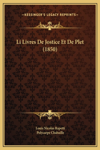 Li Livres De Jostice Et De Plet (1850)