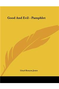 Good And Evil - Pamphlet