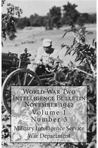 World War Two Intelligence Bulletin November 1942