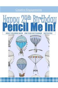 Happy 24th Birthday Adult Coloring Book for Men