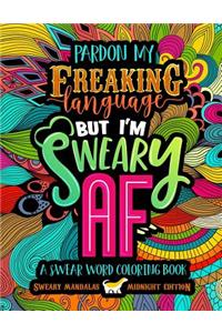 A Swear Word Coloring Book Midnight Edition
