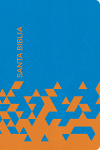 Rvr 1960 Biblia Para Regalos Y Premios, Azul Océano/Papaya Símil Piel