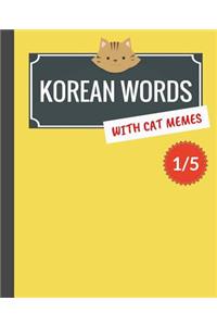Korean Words with Cat Memes 1/5