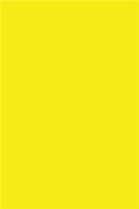 Journal Yellow Color Simple Monochromatic Plain Yellow