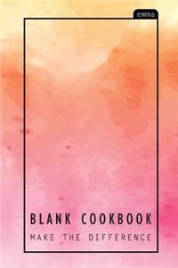Blank Cookbook