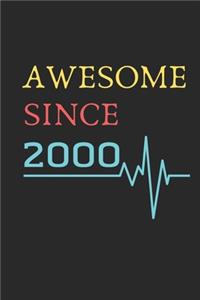AWESOME Since 2000 Notebook Birthday Gift