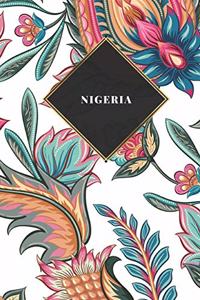 Nigeria: Carnet de voyage ligné ou carnet de voyage ligné - Journal de voyage pour hommes et femmes avec lignes