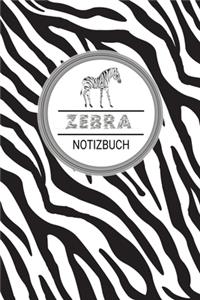 Notizbuch Zebra
