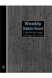 Weekly Diabetes Record