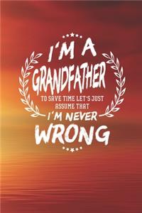 I'm A Grandfather To Save Time Let's Just Assume That I Never Wrong